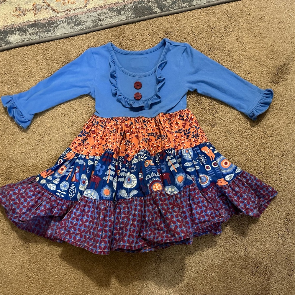 Eleanor Rose Girls Patchwork Dress